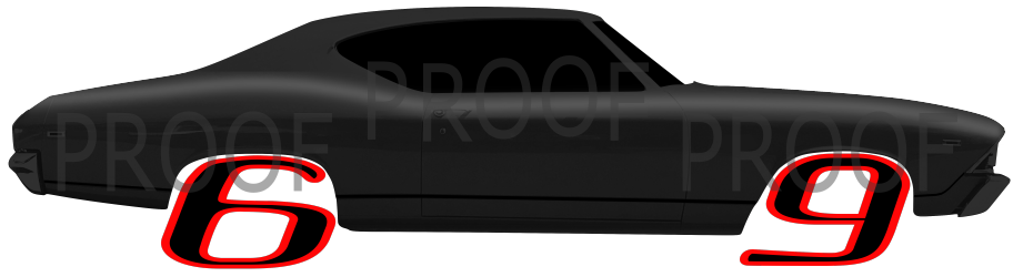 Fiftieth Anniversary of the Nineteen Sixty Nine Chevelle Sticker